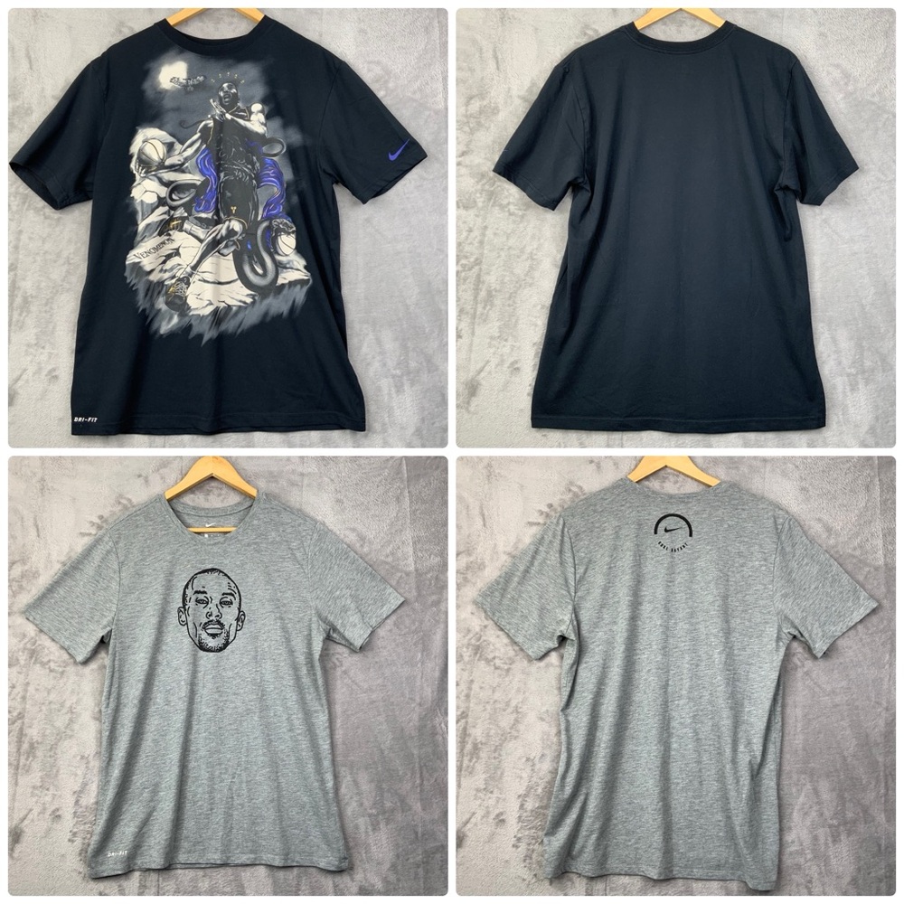Kobe Bryant Face Mamba Tee/Black Mamba Venomenon Crew Neck T-Shirts. Mens Large.